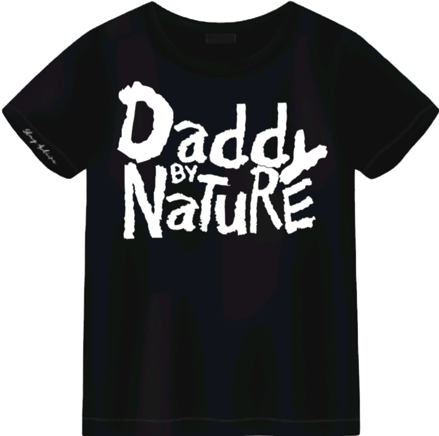 "Daddy By Nature" T-Shirt (Black) image 3