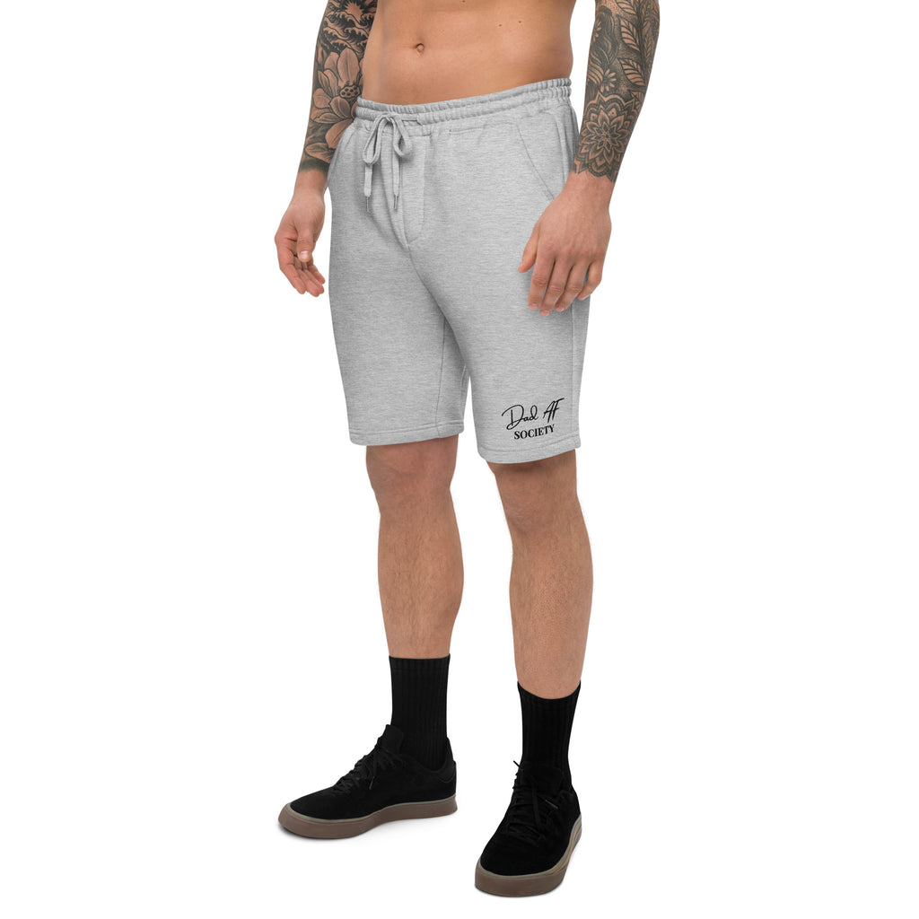 Dad AF Society Fleece Shorts (Heather Gray) image 1