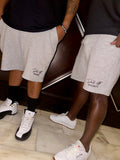 Dad AF Society Fleece Shorts (Heather Gray) image 0