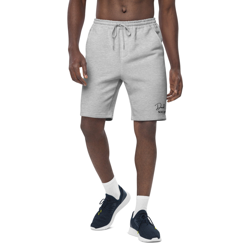 Dad AF Society Fleece Shorts (Heather Gray) image 2